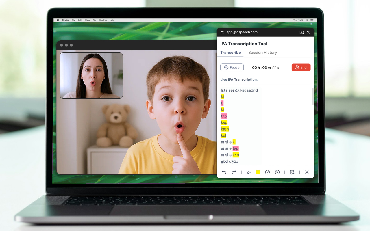Instantly transcribe speech into IPA